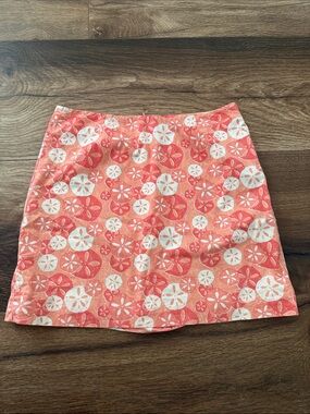 Vineyard Vines Pink sand dollar Printed Mini Skirt